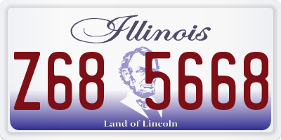 IL license plate Z685668