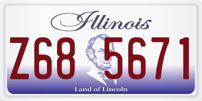 IL license plate Z685671