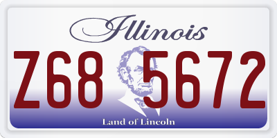 IL license plate Z685672