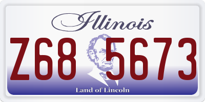 IL license plate Z685673