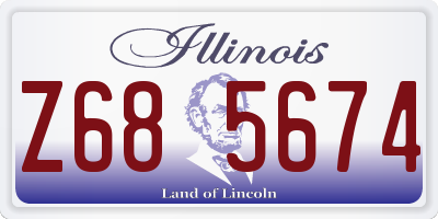 IL license plate Z685674