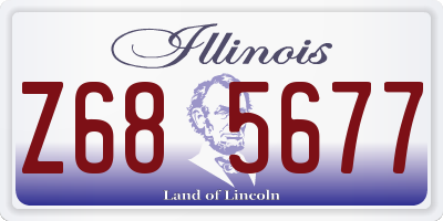 IL license plate Z685677