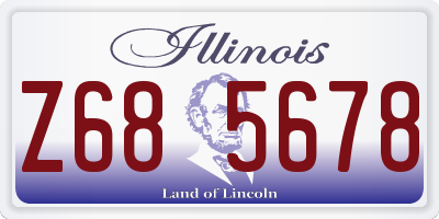 IL license plate Z685678
