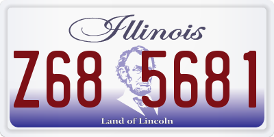 IL license plate Z685681