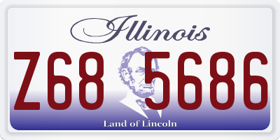 IL license plate Z685686