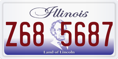 IL license plate Z685687