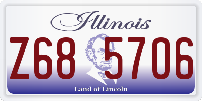 IL license plate Z685706