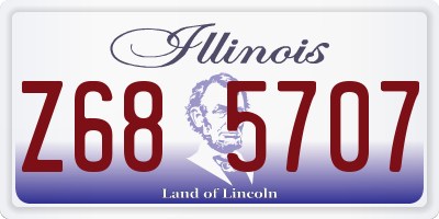 IL license plate Z685707