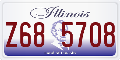 IL license plate Z685708