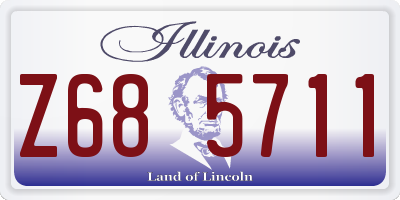 IL license plate Z685711