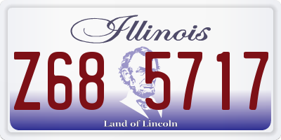IL license plate Z685717