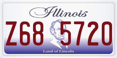 IL license plate Z685720