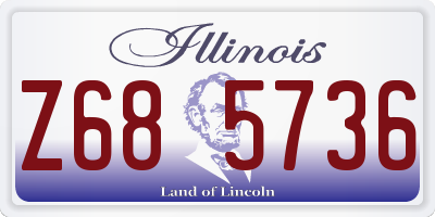 IL license plate Z685736