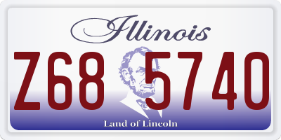 IL license plate Z685740