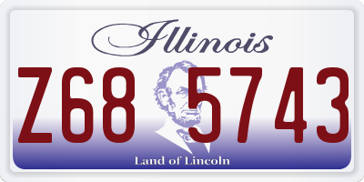 IL license plate Z685743