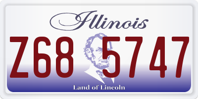 IL license plate Z685747