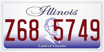 IL license plate Z685749