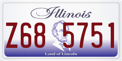IL license plate Z685751