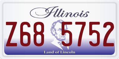 IL license plate Z685752