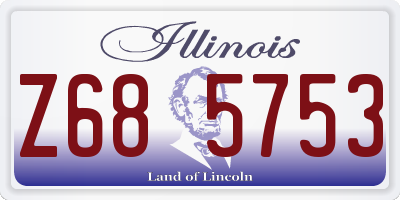 IL license plate Z685753