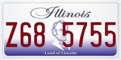 IL license plate Z685755