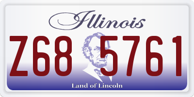 IL license plate Z685761