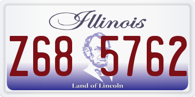 IL license plate Z685762
