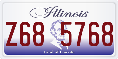 IL license plate Z685768