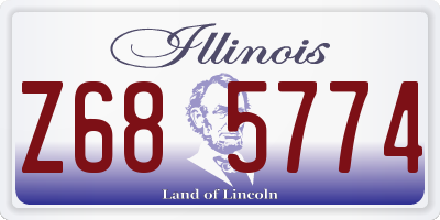IL license plate Z685774