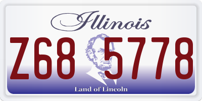 IL license plate Z685778