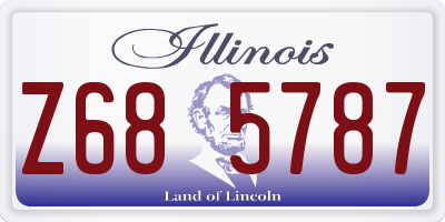 IL license plate Z685787