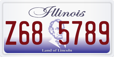 IL license plate Z685789
