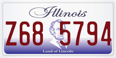 IL license plate Z685794