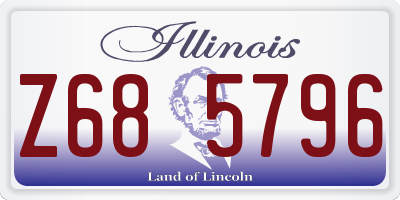 IL license plate Z685796