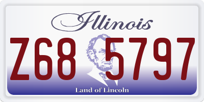 IL license plate Z685797