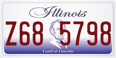 IL license plate Z685798