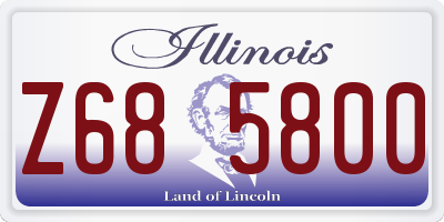 IL license plate Z685800