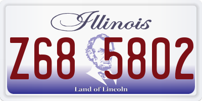 IL license plate Z685802