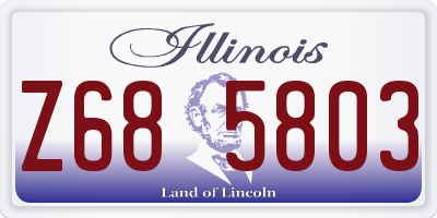 IL license plate Z685803