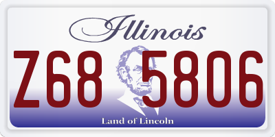 IL license plate Z685806