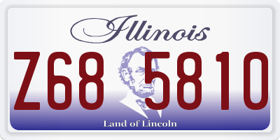 IL license plate Z685810