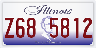 IL license plate Z685812
