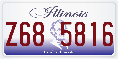 IL license plate Z685816