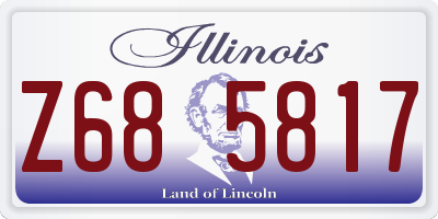 IL license plate Z685817