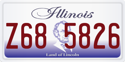 IL license plate Z685826