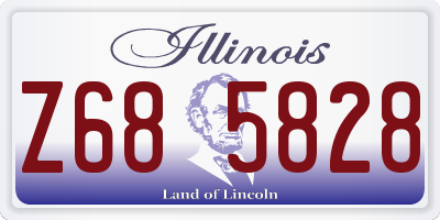 IL license plate Z685828