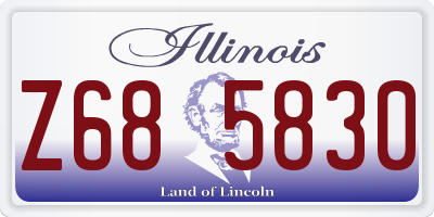 IL license plate Z685830