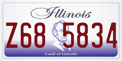 IL license plate Z685834