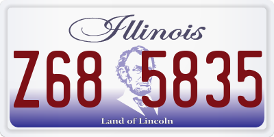 IL license plate Z685835