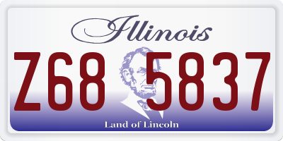 IL license plate Z685837